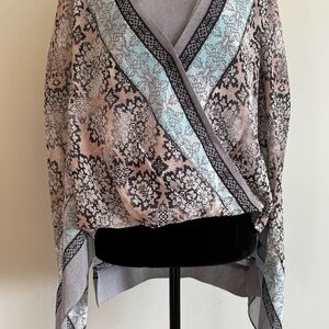 BCBGMaxAzria Multicolor Patterned Blouse